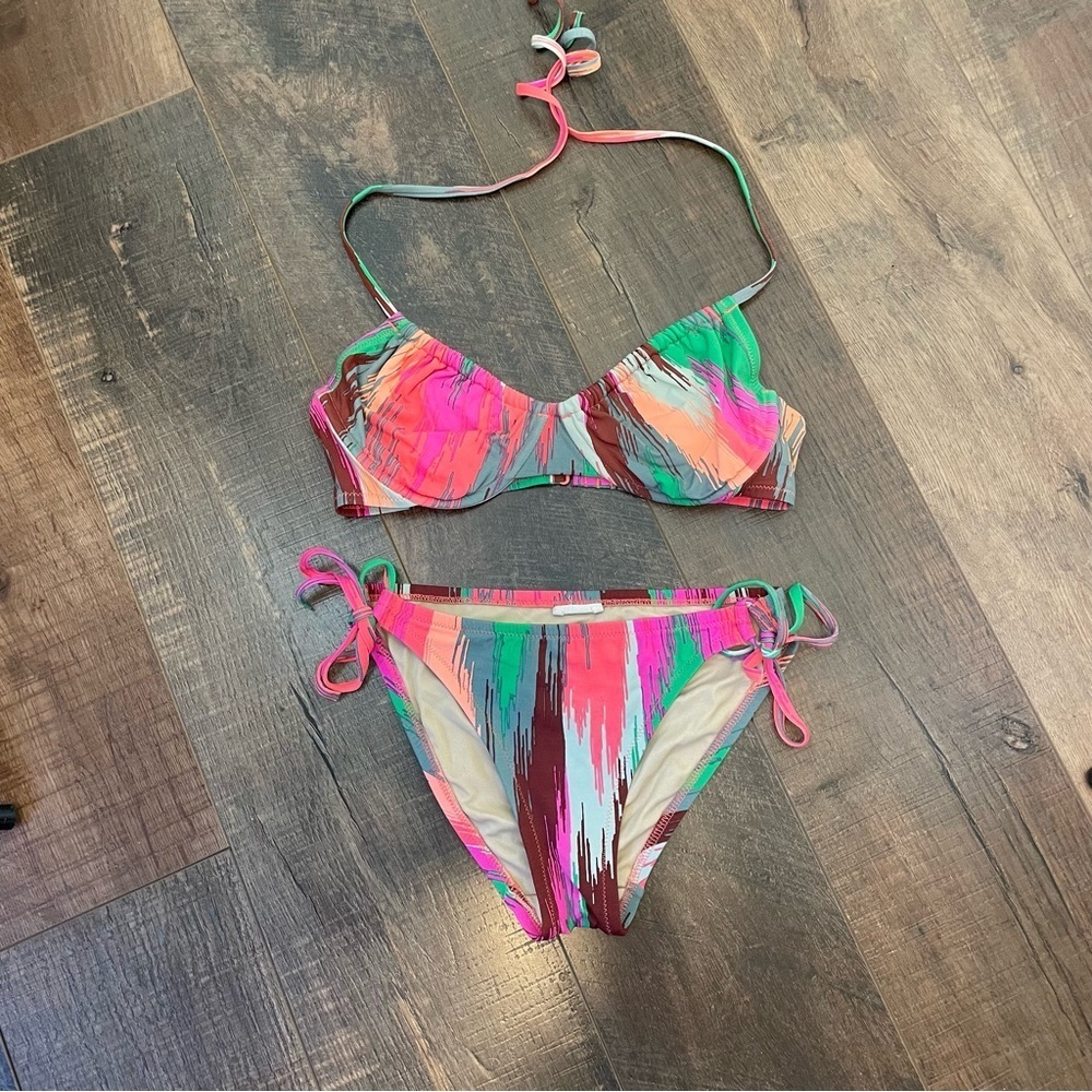 Madewell Electric Ikat Underwire Bikini S